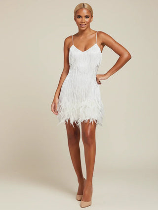 Women's Fringe Cocktail Mini Dress
