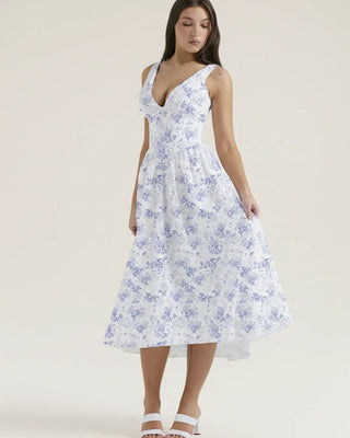 Women's Sleeveless A-Line Midi Dress