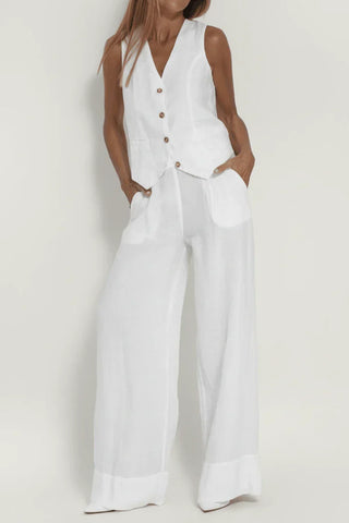 Women's Sleeveless Two-Piece Set