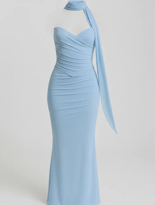 Women's Strapless Evening Maxi Dress