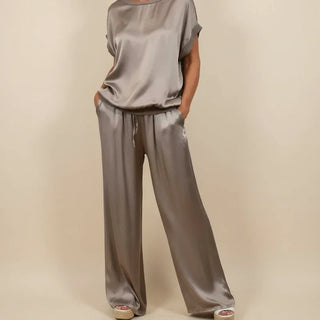 Women's Wide Leg Pant Set