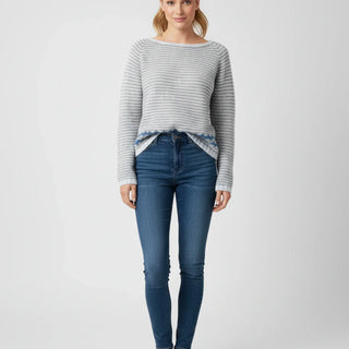 Women's Printed Crewneck Sweater
