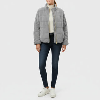 Women's Quilted Bomber Jacket