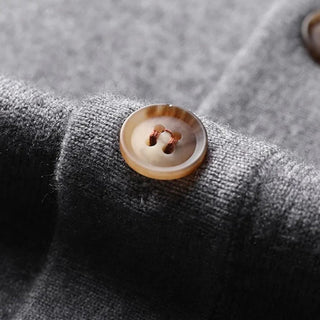 Men's Button-Down Ribbed Knit Sweater