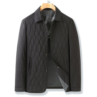 Men's Quilted Button-Down Jacket