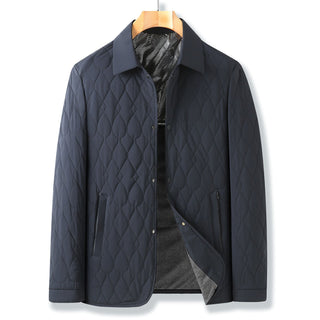 Men's Quilted Button-Down Jacket