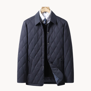 Men's Quilted Collared Jacket