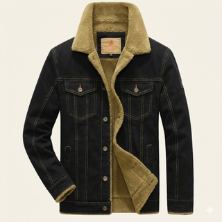 Men's Sherpa Collar Denim Jacket