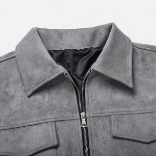 Men's Zip-Up Collared Jacket