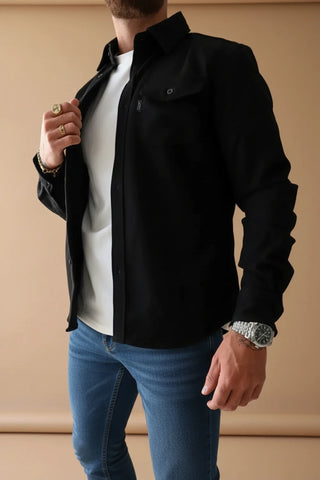Men's Button-Down Collared Jacket