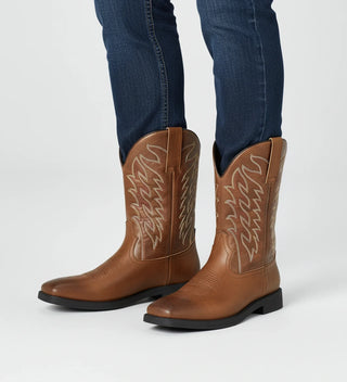 Men's Mid-Calf Western Cowboy Boots