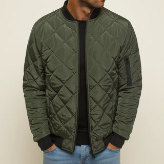 Men's Classic Quilted Bomber Jacket