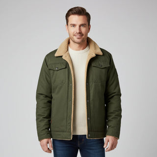 Men's Sherpa Collar Trucker Jacket