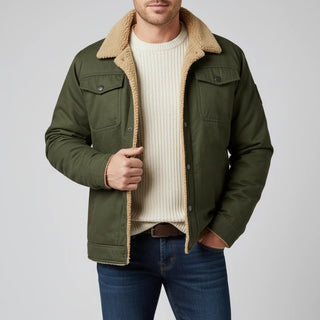 Men's Sherpa Collar Trucker Jacket