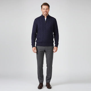 Men's Zip Neck Sweater