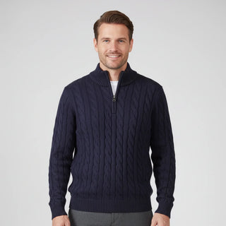 Men's Zip Neck Sweater