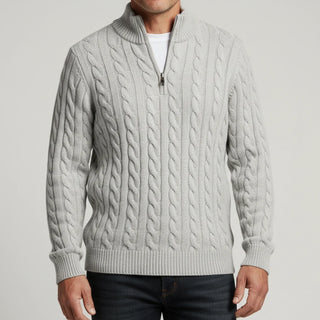 Men's Zip Neck Sweater