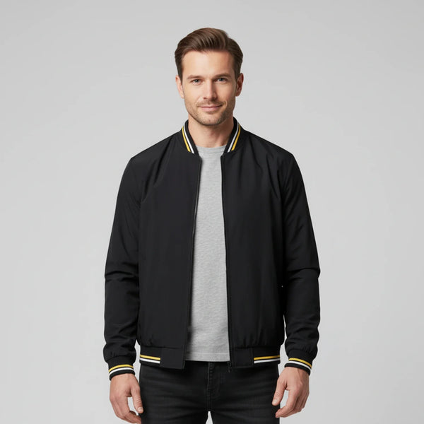 Men's Classic Zip-Up Bomber Jacket