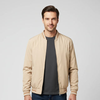 Men's Classic Zip-Up Bomber Jacket