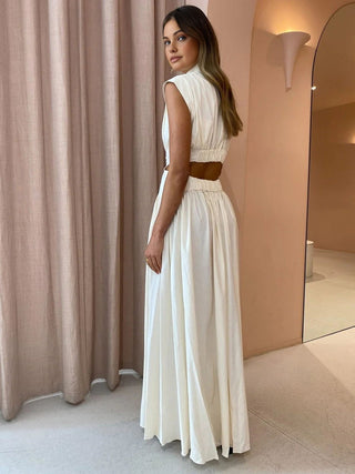 Women's Cutout A-Line Maxi Dress