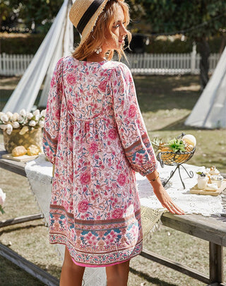 Women's Floral A-Line Mini Dress