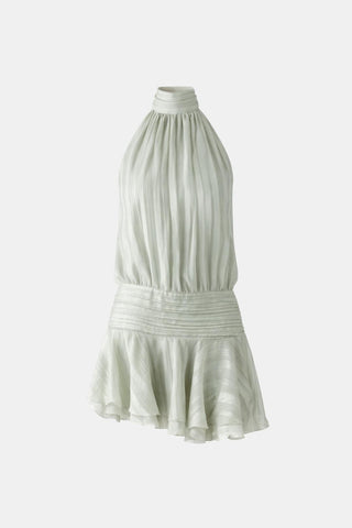 Women's Halter Backless Chiffon Mini Dress