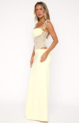 Women's Lace Bodycon Maxi Dress