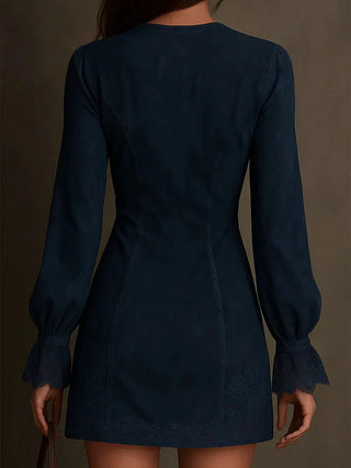 Women's Long Sleeve A-Line Mini Dress