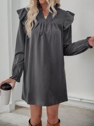 Women's Long Sleeve A-Line Mini Dress