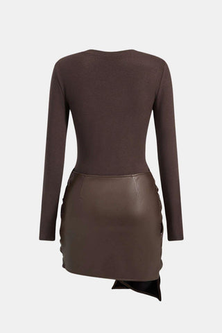 Women's Long Sleeve Bodycon Mini Dress