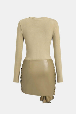 Women's Long Sleeve Bodycon Mini Dress