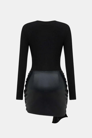 Women's Long Sleeve Bodycon Mini Dress