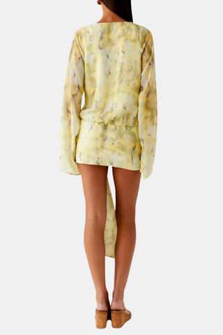 Women's Long Sleeve Cocktail Mini Dress