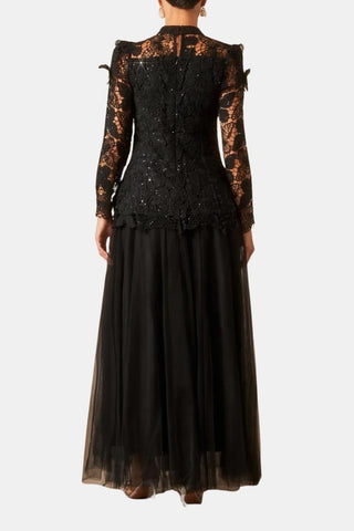 Women's Long Sleeve Lace Maxi Dress