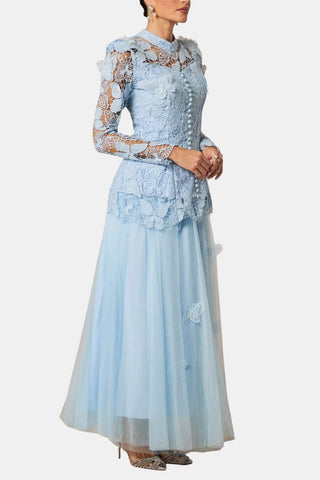 Women's Long Sleeve Lace Maxi Dress