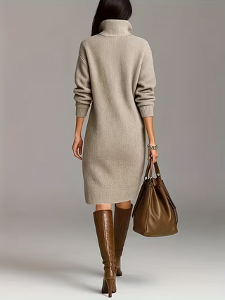 Women's Long Sleeve Midi Sweater Dress