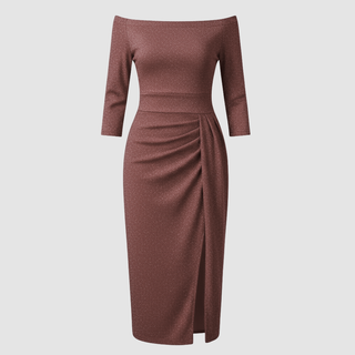 Women's Off-the-Shoulder Midi Dress