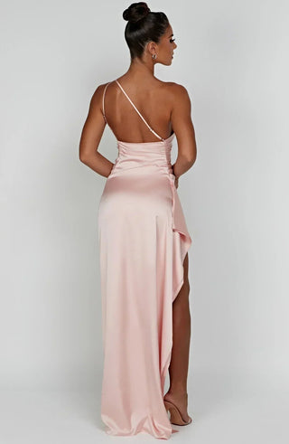 Women's One Shoulder Evening Maxi Dress