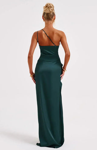 Women's One Shoulder Evening Maxi Dress