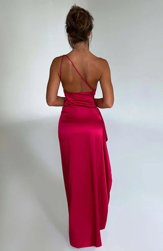 Women's One Shoulder Evening Maxi Dress