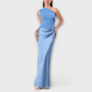 Women's One-Shoulder Evening Maxi Dress