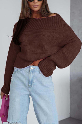 Women's Oversized Ribbed Knit Sweater