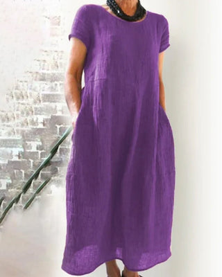 Women's Pocket A-Line Midi Dress