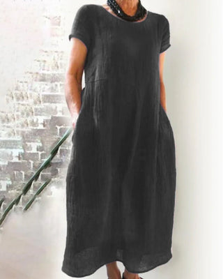 Women's Pocket A-Line Midi Dress