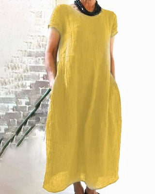 Women's Pocket A-Line Midi Dress