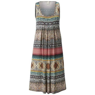 Women's Sleeveless A-Line Knee Length Dress