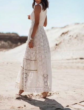 Women's Sleeveless Boho Maxi Dress