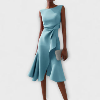 Women's Sleeveless Wrap Midi Dress