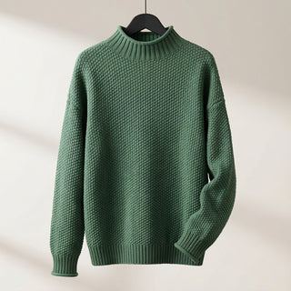 Women's Textured Mock Neck Sweater