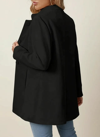 Women's Mandarin Collar A-Line Jacket